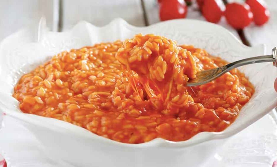 Rajčatové a mozzarellové rizoto: Rychlý, snadný a neodolatelný recept